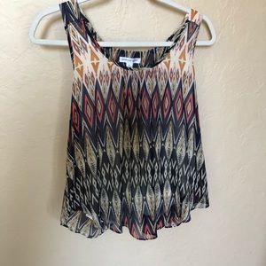 Fancy earthy tank 2 layers size XL runs small